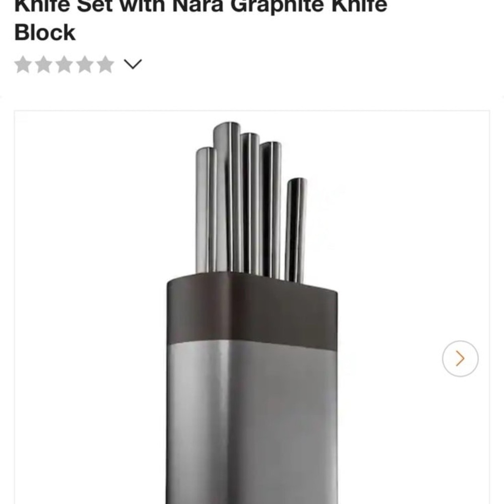 Cuisinart Silver and Black Knife Set with Block